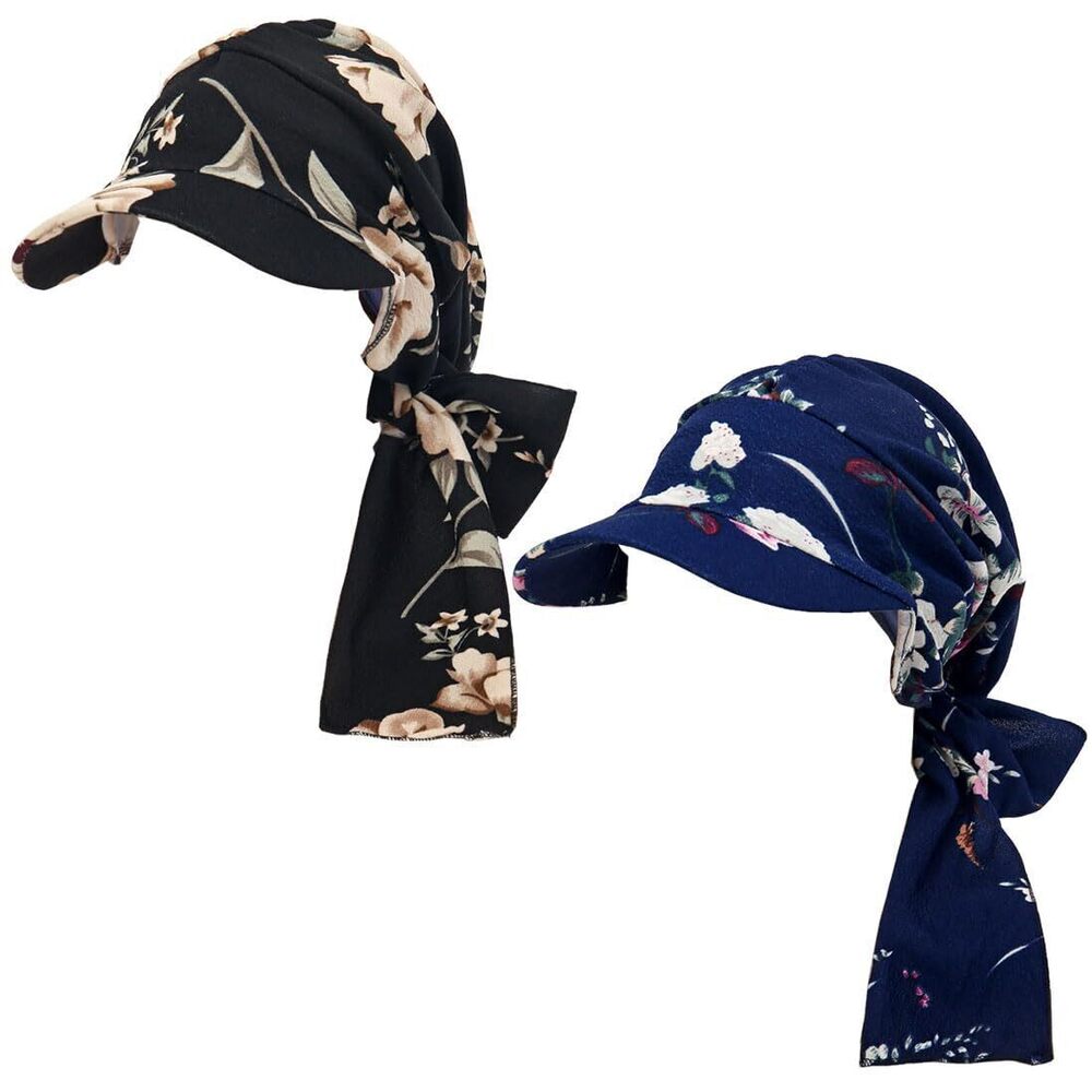 6106 2Pack Cap Chemo Headwear with Scarfs Hair Loss US, Numeric, 6 3/4, 7